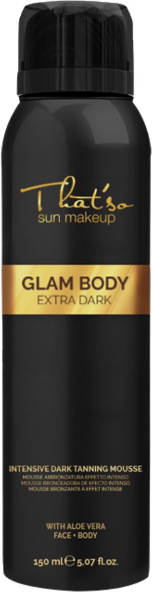 That'so Zelfbruiner Self Tan voor lichaam en gezicht - Glam Body Mousse EXTRA DARK - Direct een diep bruine kleur - 150ml - thatso.nl – foto 2