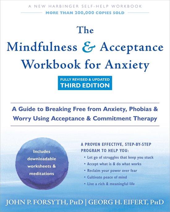 The Mindfulness and Acceptance Workbook for Anxiety - cover