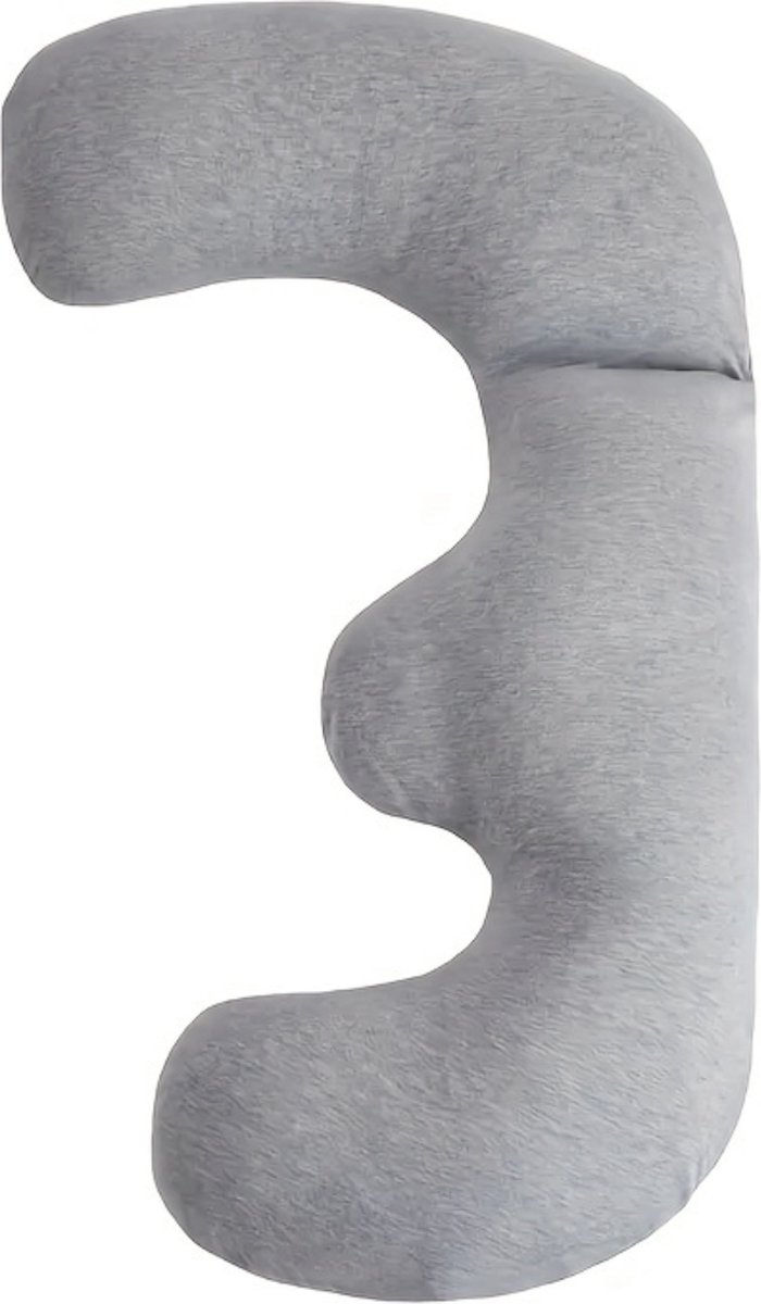 Goedkoopste Bovista Zwangerschapskussen - Zijslaapkussen - Lichaamskussen - Pregnancy Pillow - Maternity Pillow - Moeder - Grijs