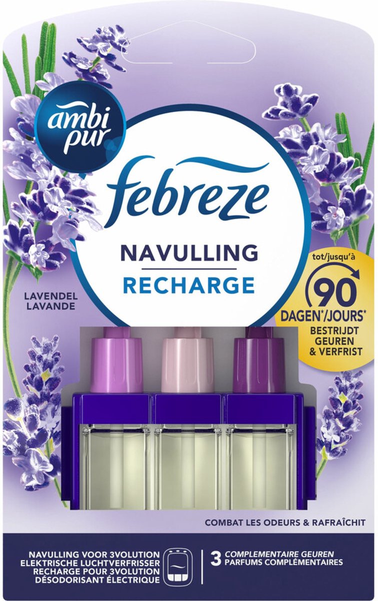 Goedkoopste 7x Ambi Pur 3volution Lavendel Navulling 20 ml
