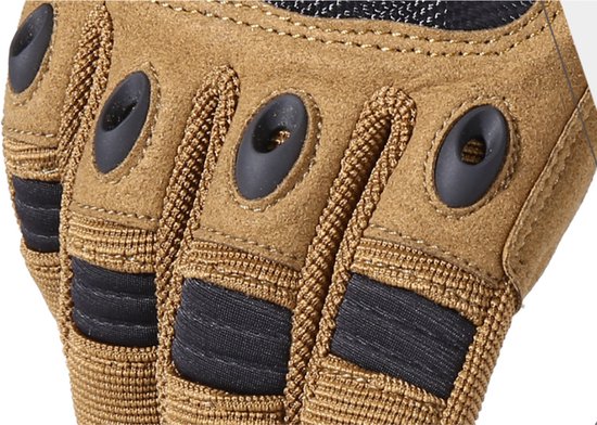 Bovista Airsoft Gants - Tactique - Gloves Tactiques - Armée - Gants Tactiques Hardknuckle - Paintball - Militaire - Écran Tactile - Vert XL