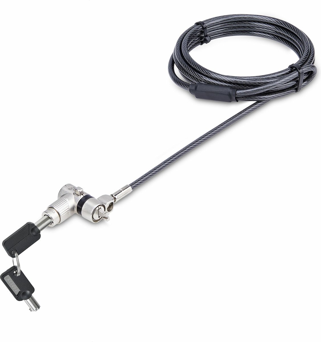 StarTech.com 25-Pack Universal Laptop Lock 6.6ft, Keyed Alike Locking Cable, Security Cable, Compatible wNoble WedgeNanoK-Slot, Anti-Theft