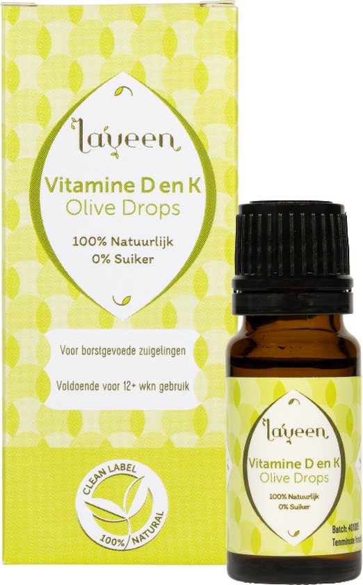 Foto: Olive drops zuigeling 10 ml vitamine d en k samen in 1 potje 100 natuurlijk en suiker zoetstofvrij