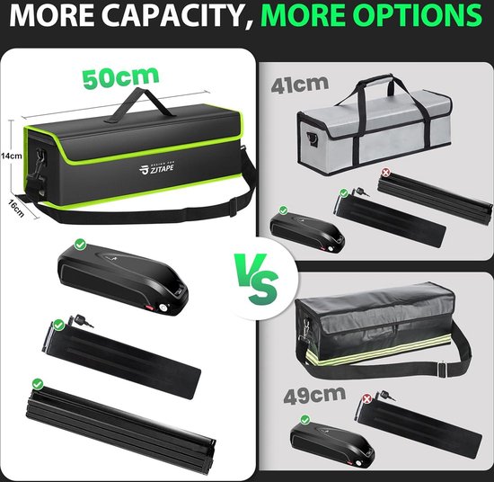airwak EBike Accutas, vuurvaste box voor fietsaccu, Lipo airwak EBike Accutas, vuurvaste box voor fietsaccu, Lipo