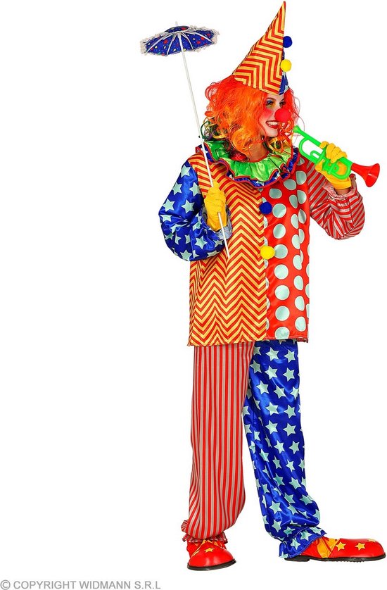 Costume de clown et bouffon | Costume de Clown fou hilarant | XXL | Costume de carnaval | Déguisements