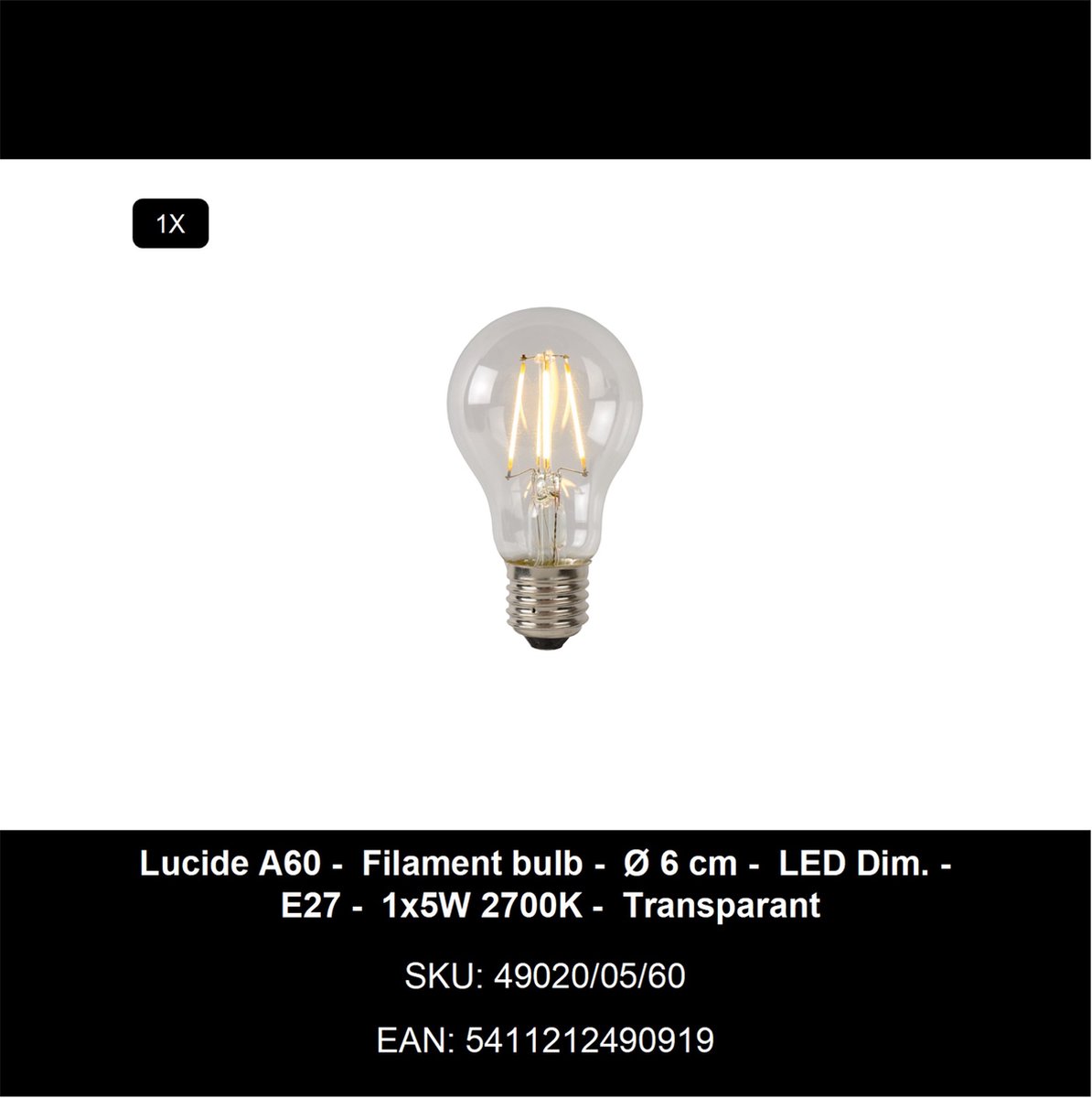 Lucide Claire - Sokkellamp - 1xE27 - IP54 - Wit