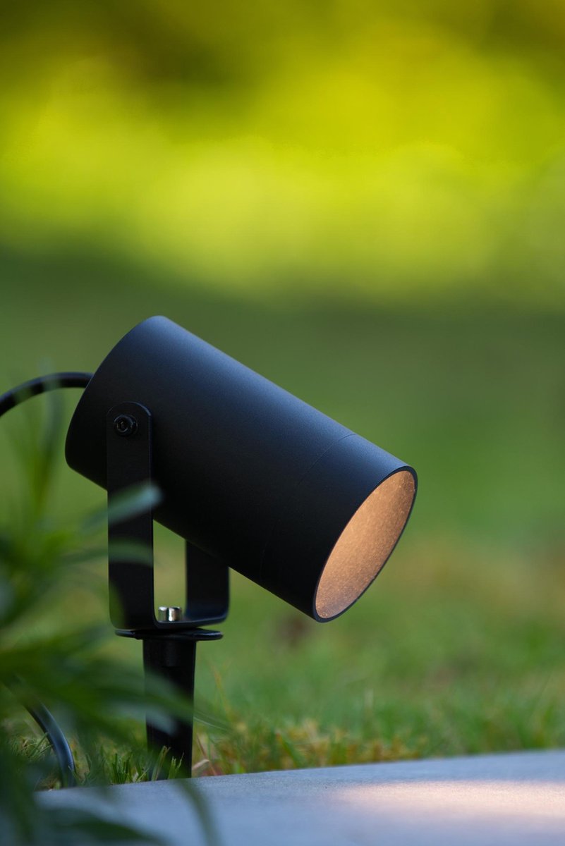 Lucide Taylor - Spot de jardin à piquer - Ø 10 cm - 1xGU10 - IP65 - Noir