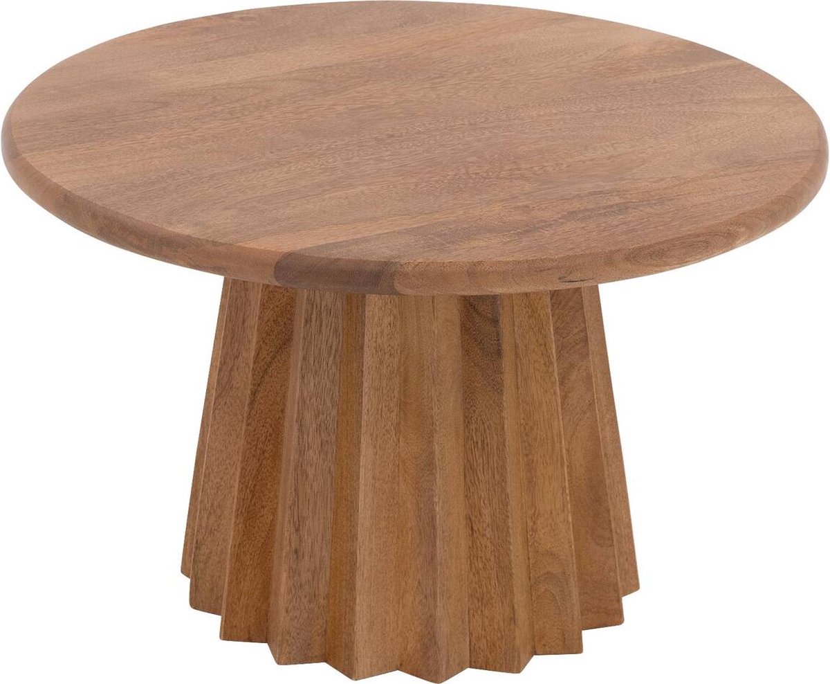 Goossens Felicia Salontafel - Hout - 60 x 37 x 60 cm - Rond