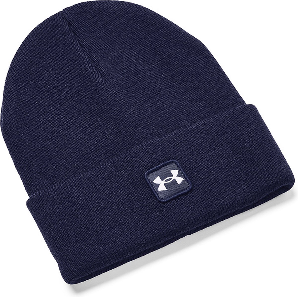 Under Armour HALTIME BEANIE Heren Muts - Navy - Wit