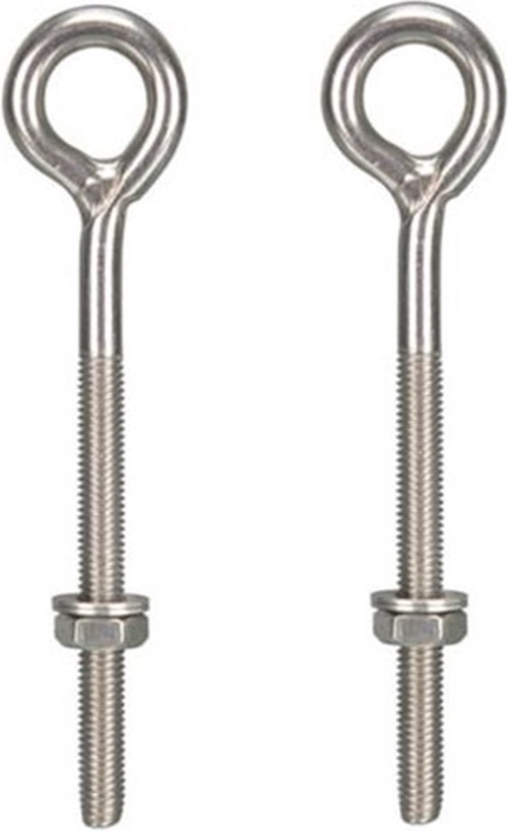 2 X RVS Oogbout (M8 x 130 MM)