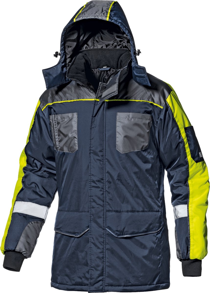 SIR SAFETY FREEZER Hi Vis Reflecterend Gevoerde Werkjas HEREN Veiligheidsjas Blauw - Koude Bescherming - EN 342
