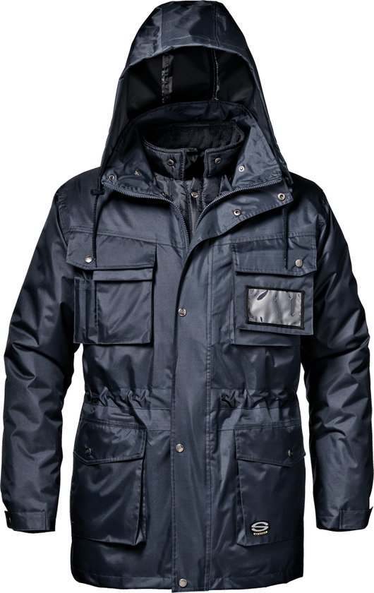 SIR SAFETY SIBERIAN SPLIT 3-in-1 Werkjas HEREN Veiligheidsjas Blauw - Waterdicht - Winddicht - Afneembare Binnenjas