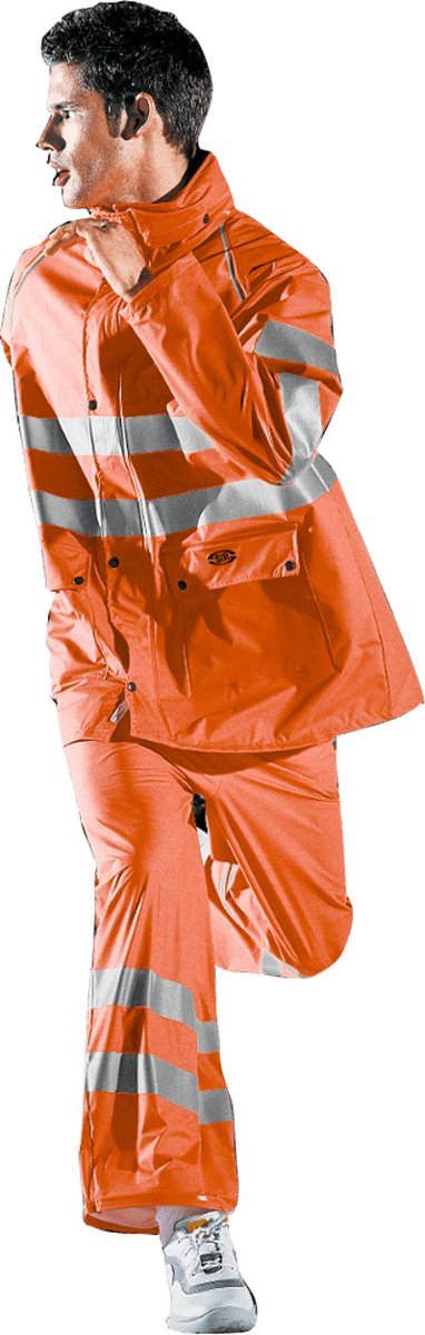 SIR SAFETY GLAMOUR Hi Vis Reflecterend Parka Werkjas HEREN Veiligheidsjas Oranje - Waterdicht - Winddicht - Reflecterend