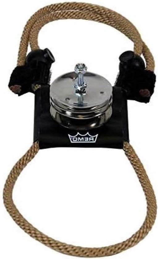 RhythmTech RT1010 Tambourine, Nickel Jingles, Black