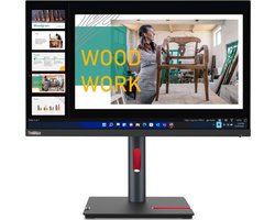 Lenovo ThinkVision P24q-30 LED display 60,5 cm (23.8") 2560 x 1440 Pixels Quad HD Zwart