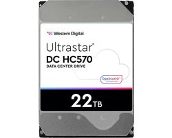 Western Digital Ultrastar DC HC570 interne harde schijf 22 TB 7200 RPM 512 MB 3.5" SATA III