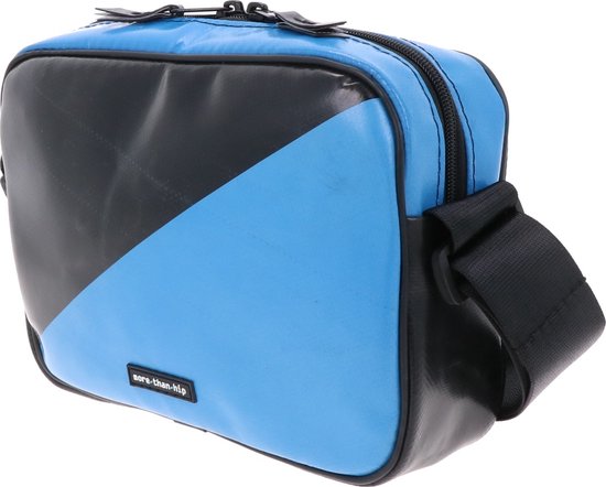SONS OF ALOHA Dames Crossbody Moon Bag HOKU van gerecycled zeeplastic | Halfmaan handtas Waterafstotend | Stijlvolle schoudertas met verstelbare riem, Donkerblauw, XL
