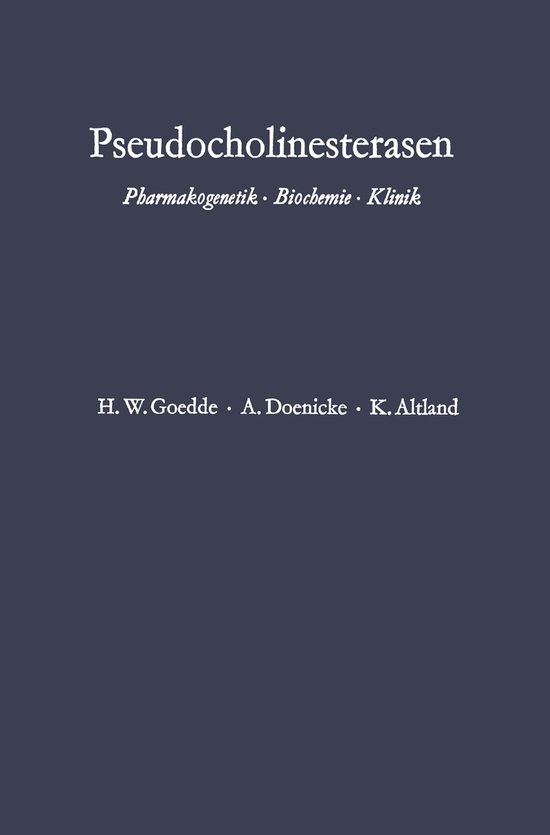Pseudocholinesterasen - cover