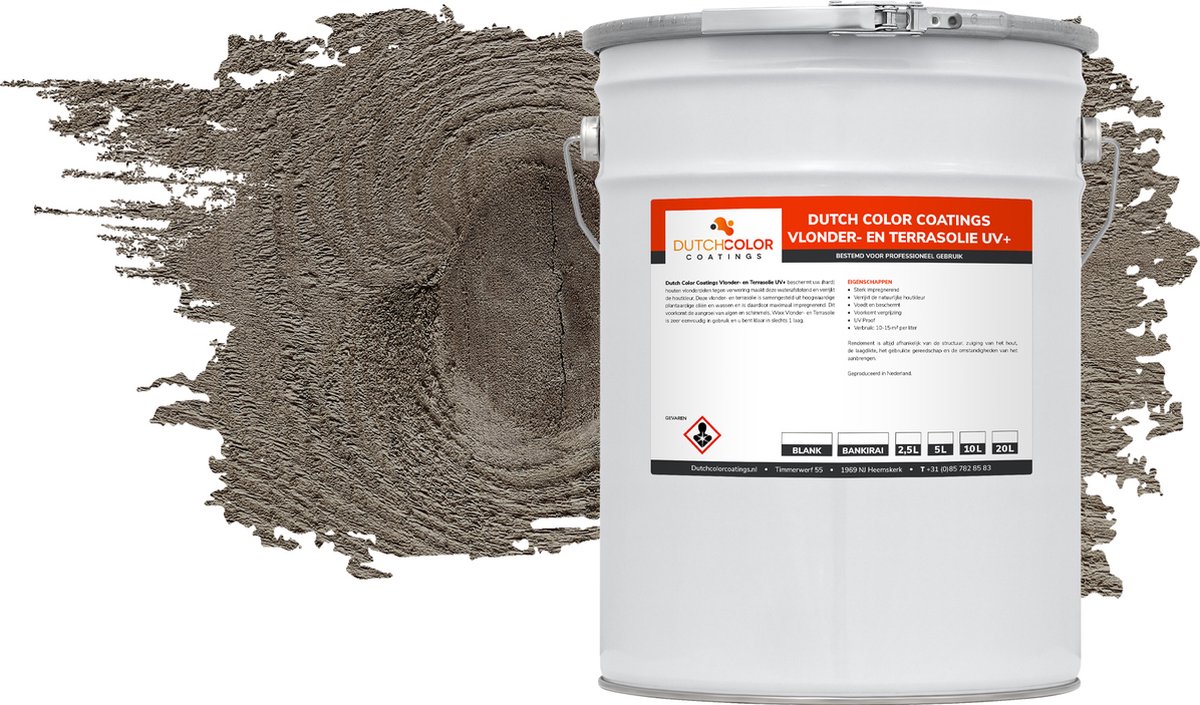 DCC Vlonder en Terrasolie UV+ - 5L - Grijs