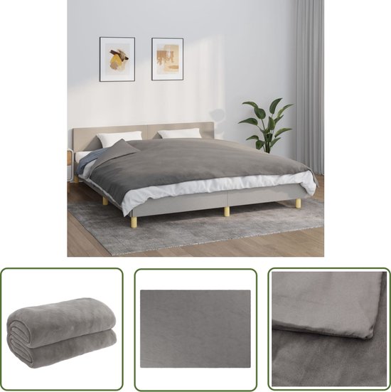 vidaXL Couverture lestée avec housse 155x220 cm 11 kg Tissu Gris - Couverture lestée - Couvertures lestées - Couverture lestée - Couverture lestée