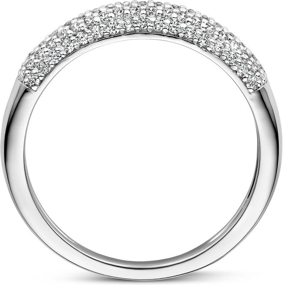 Gerhodineerd Zilver Ring Met Zirkonia 1336938