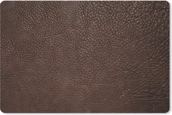 Tapis de souris XXL - Sous-main - Sous-main - Cuir - Marron - Structure - Design - Aspect cuir - 90x60 cm - Tapis de souris XXL