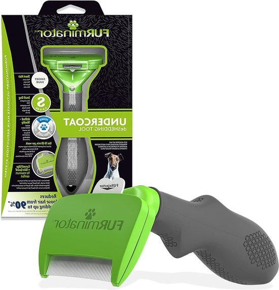 Furminator DeShedding Tool - Voor kleine kortharige honden - Groen