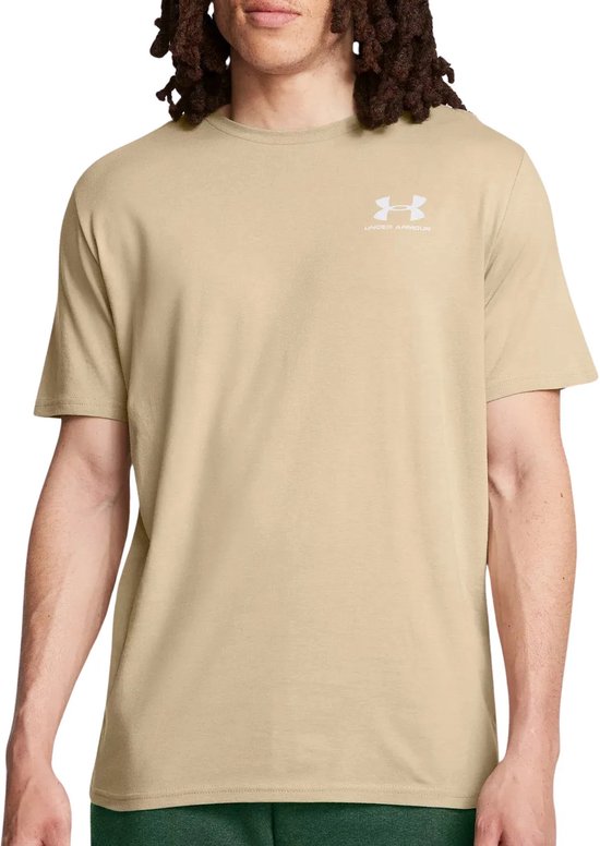 Chemise de sport à manches courtes pour hommes Under Armour UA M SPORTSTYLE LC - Taupe