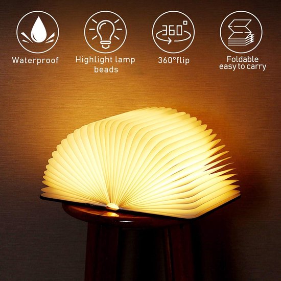 Molbory Led-boek licht opvouwbare boekenlamp licht boekenlamp LED sfeerverlichting USB oplaadbaar warm wit bureau boek licht nachtlampje bedlampje voor kinderen vriendin cadeau woondecoratie