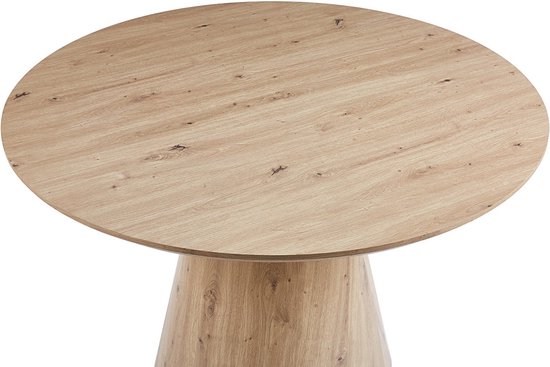 Table de salle à manger Chêne Berbère - MDF - Ronde - 120x120 - Hauteur 75 cm