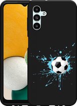 Hoesje Zwart Geschikt voor Galaxy A13 5G Soccer Ball
