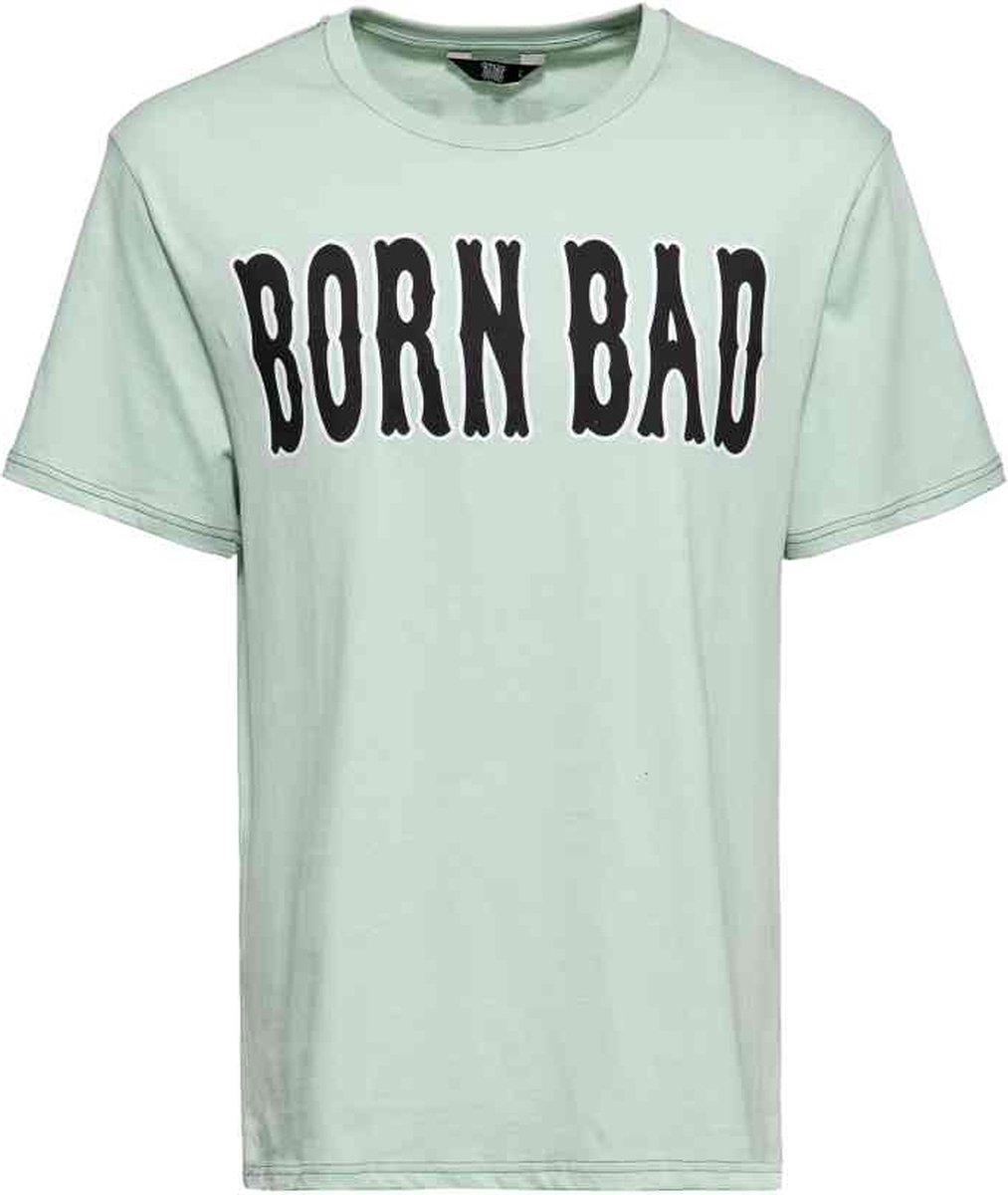 King Kerosin Heren Tshirt -XXL- Born Bad Mintgroen