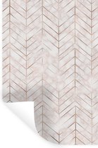 Stickers Stickers muraux - Motifs - Marbre - Or - 80x120 cm - Feuille adhésive