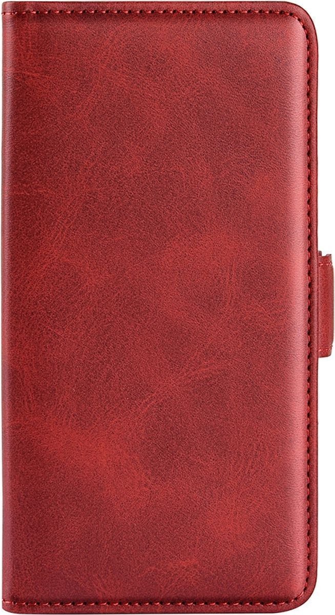 Mobigear Telefoonhoesje geschikt voor Samsung Galaxy A53 Hoesje | Mobigear Slim Magnet Bookcase Portemonnee | Pasjeshouder voor 3 Pasjes | Telefoonhoesje voor Pinpas / OV Kaart / Rijbewijs - Rood