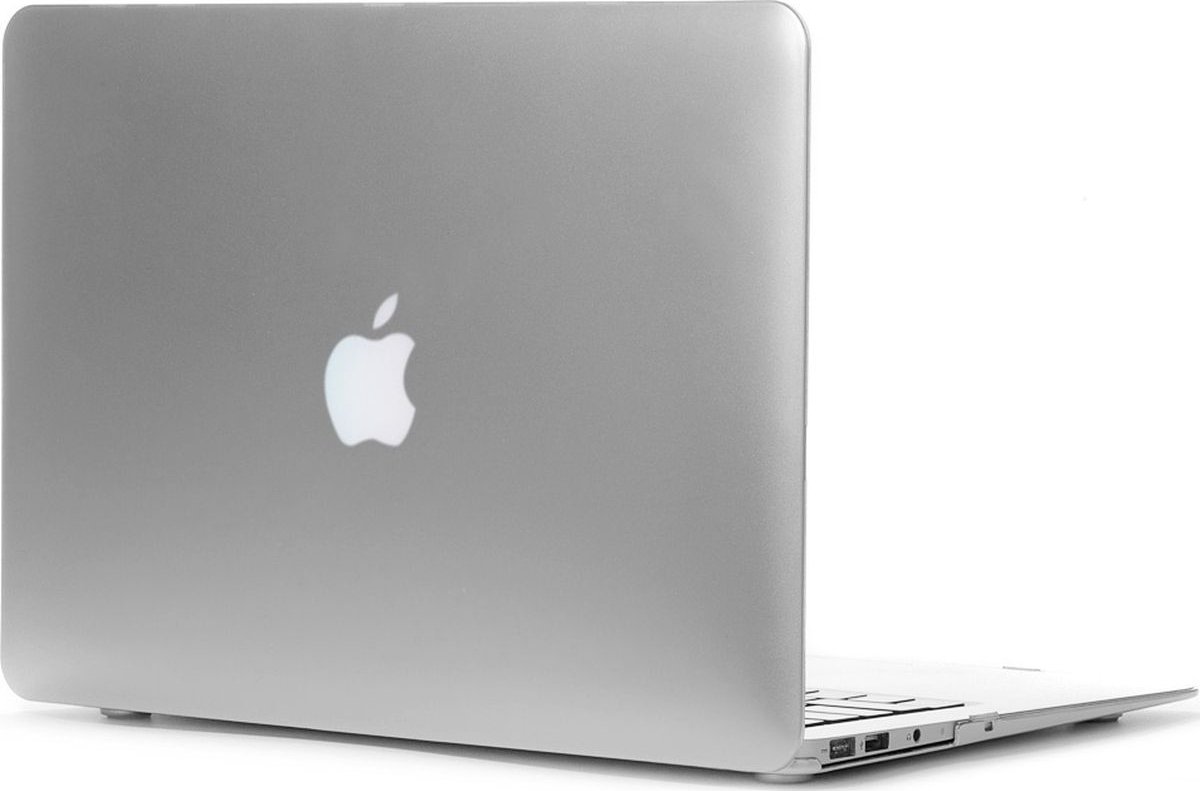 Mobigear - Laptophoes geschikt voor Apple MacBook Air 11 Inch (2010-2016) Hoes Hardshell Laptopcover MacBook Case | Mobigear Metallic - Zilver - Model A1370 / A1465