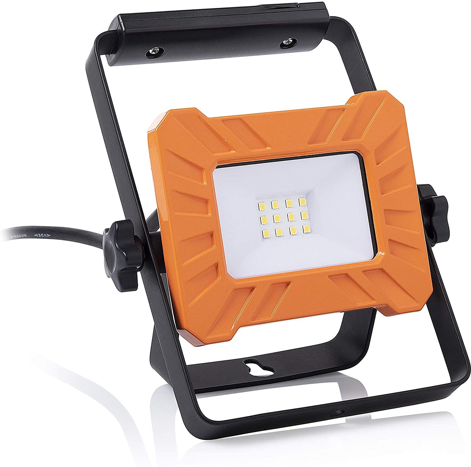Smartwares LED Werklamp met Draagbeugel - 10W - 800 Lumen - IP65 - Warm Wit Licht - 180 cm Snoer - FCL-76003