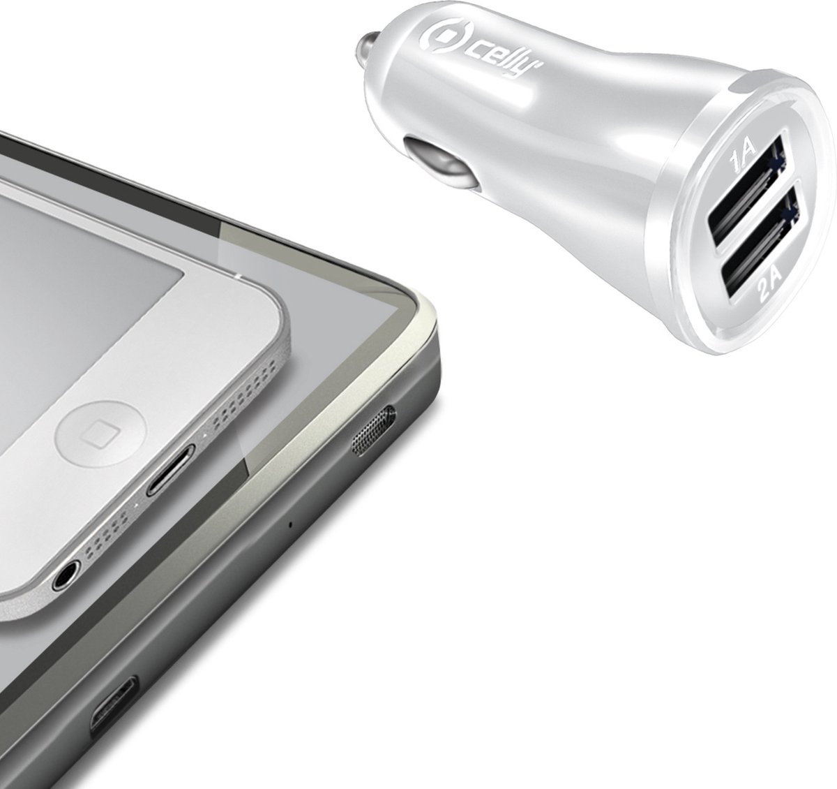 Celly CCUSB22W oplader voor mobiele apparatuur