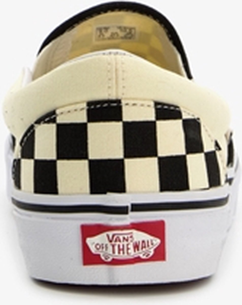 black and cream checkerboard vans