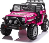Jeep Electric Voiture Pour Enfants Startnow Rose - Batterie Puissante - Télécommande - Sûr Pour Les Enfants