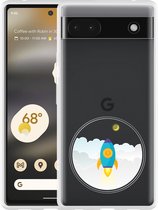 Google Pixel 6a Hoesje To the Moon - Designed by Cazy