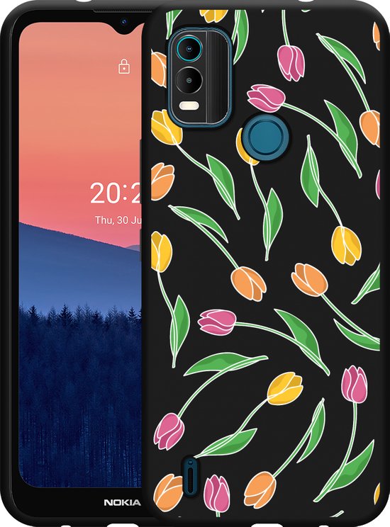 SHIEID Cover per Nokia C21 Plus, Custodia in TPU Tinta Unita, Case in Silicone Morbido, Custodia in gomma antiurto sottile Cover per Nokia C21 Plus-Verde