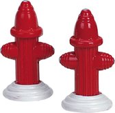 Lemax - Metal Fire Hydrant, Set Of 2 - Kersthuisjes & Kerstdorpen