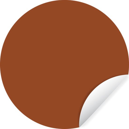 Wallpaper Circle - Terre cuite - Marron - Palette - 50x50 cm - Wall Circle - Auto-adhésif - Round Wallpaper Sticker