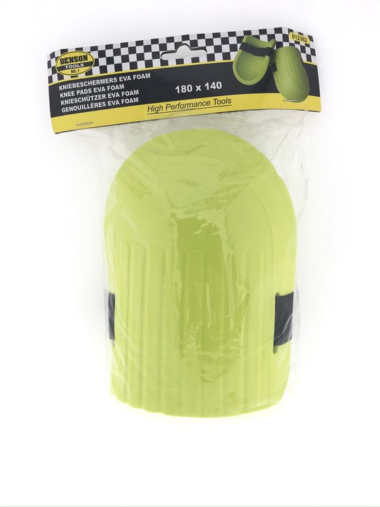 Set van 4x stuks foam kniebeschermers met klittenband strips - tuinieren - onkruid wieden - bestratingen