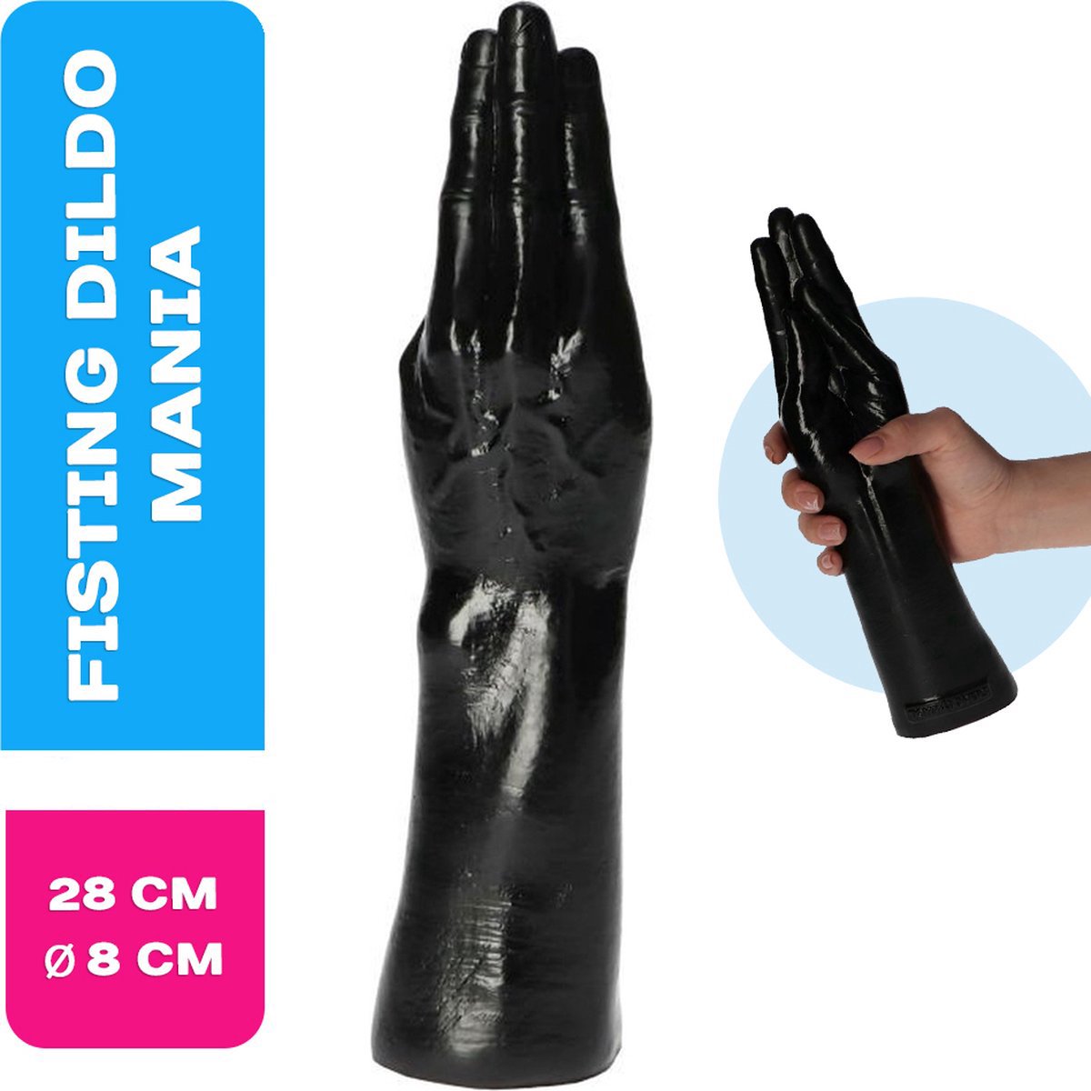 Lusty Fisting Dildo Mania - Vuist - 28X8 cm - Gedetailleerd - Realistisch afbeelding