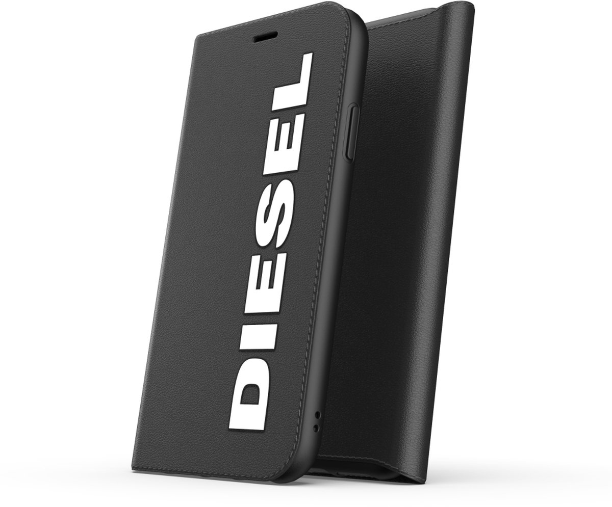 Apple iPhone 11 Hoesje - Diesel - Booklet Serie - Kunstlederen Bookcase - Zwart - Hoesje Geschikt Voor Apple iPhone 11