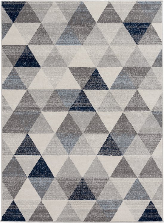 Paco Home Vloerkleed Woonkamer Laagpolig Vintage Pastel Modern Oriëntaals Patroon, Maat:80x150 cm, Kleur:Grijs