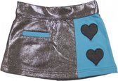 LoFff-Girls Love skirt silver- Grey and indian blue