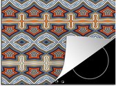 KitchenYeah® Inductie beschermer 57.6x51.6 cm - Patroon - Afrika - Vormen - Kookplaataccessoires - Afdekplaat voor kookplaat - Inductiebeschermer - Inductiemat - Inductieplaat mat