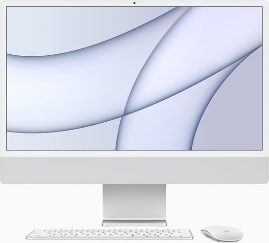 Apple iMac 24 inch (2021) - CTO - 16GB - 512GB SSD - M1 8 core CPU - 7 core GPU - Zilver